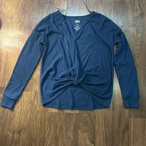 SO Blue long sleeve w/ fleece lining, size XS